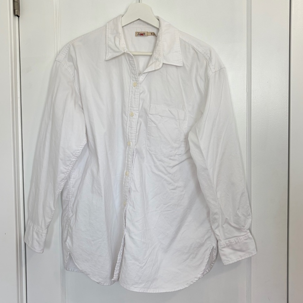Faherty Stretch Oxford Relaxed Organic Cotton Shirt - Picture 15 of 16